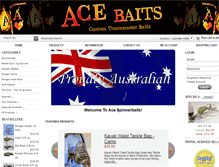 Tablet Screenshot of acespinnerbaits.com